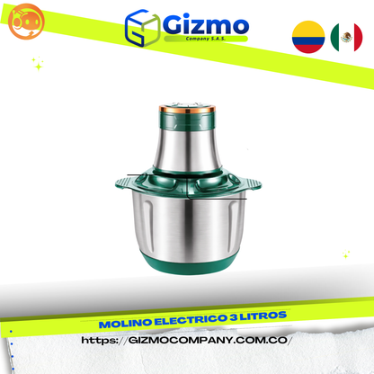 MOLINO PICADOR ELÉCTRICO 3 LITROS